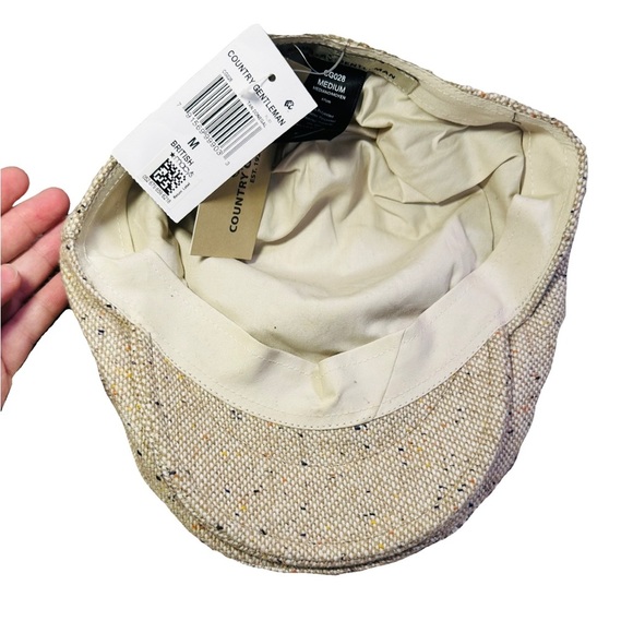SOLD: Men’s Wool Blend British Tan Pull-on Cap Hat - Country Gentleman Medium - Picture 5 of 7